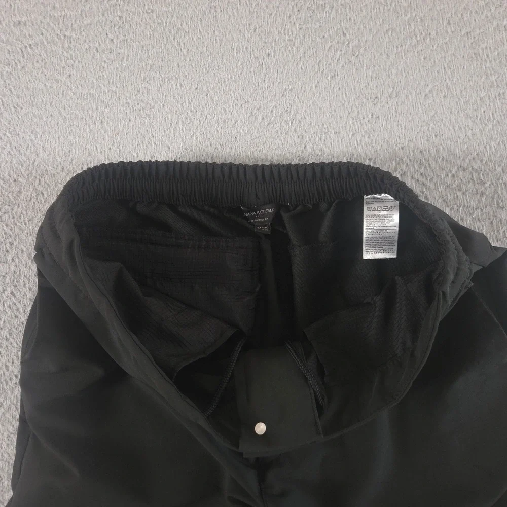 Banana Republic Pants Mens 34x28 Black Performance Tapered Stretch Tech Trousers